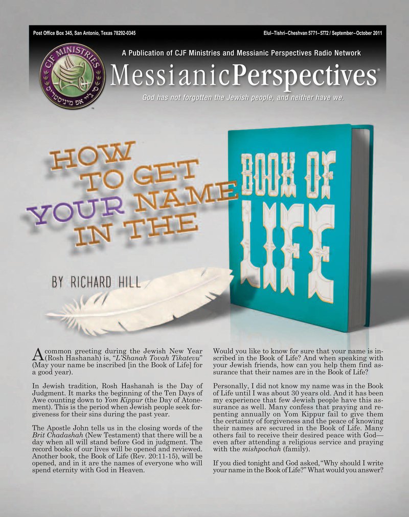 September-October 2011 Messianic Perspectives